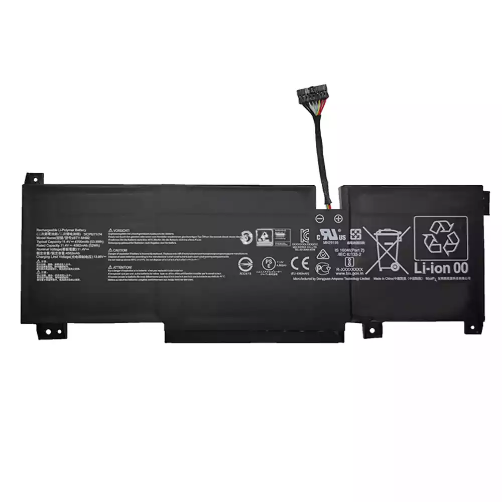 MSI PULSE GL76 12UGK Replacement Battery