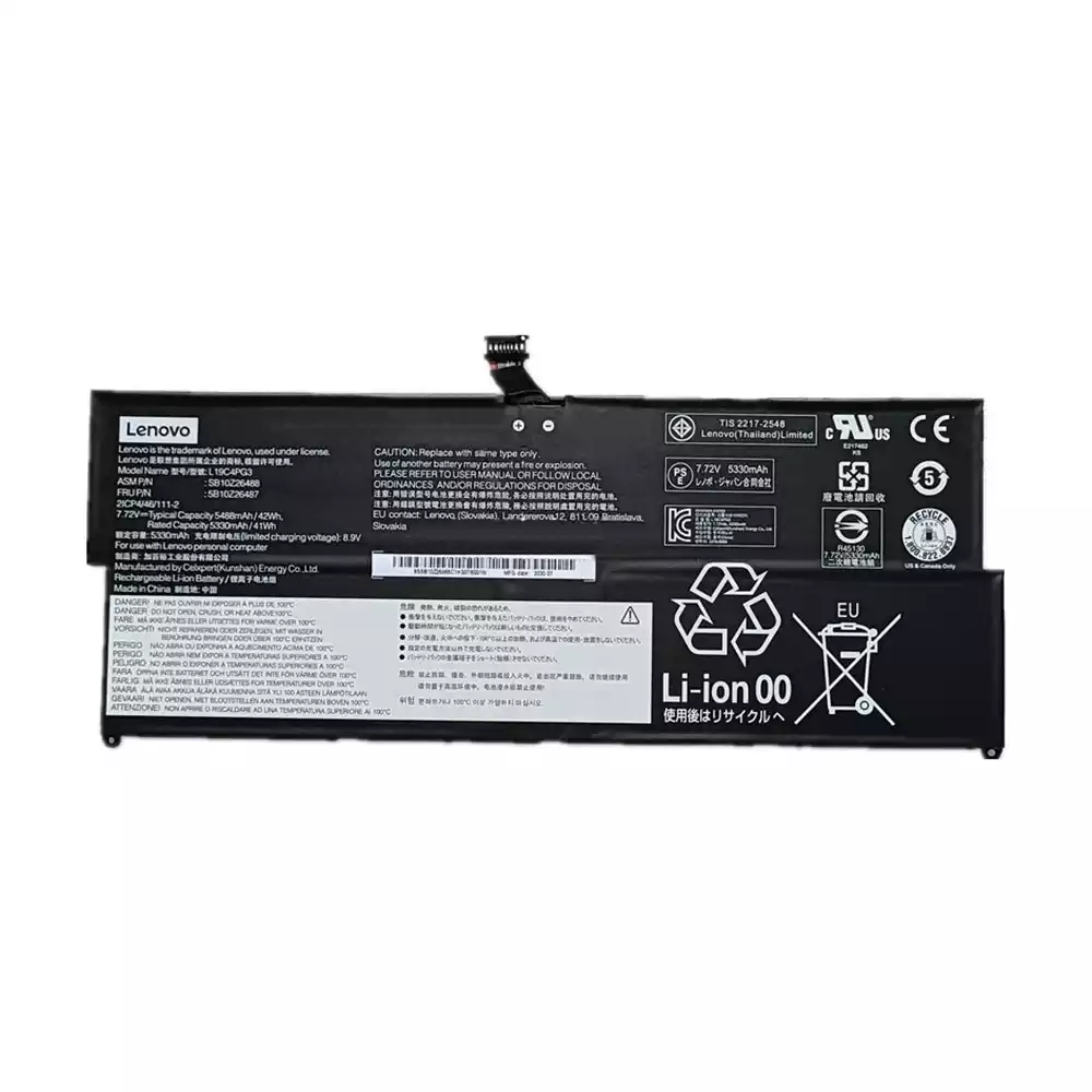 Original new laptop battery for LENOVO ThinkPad X12 Detachable Gen 1,  5B10Z26480 SB10Z26484 battery online shop