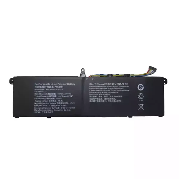 Laptop battery for AEC3166124-4S1P