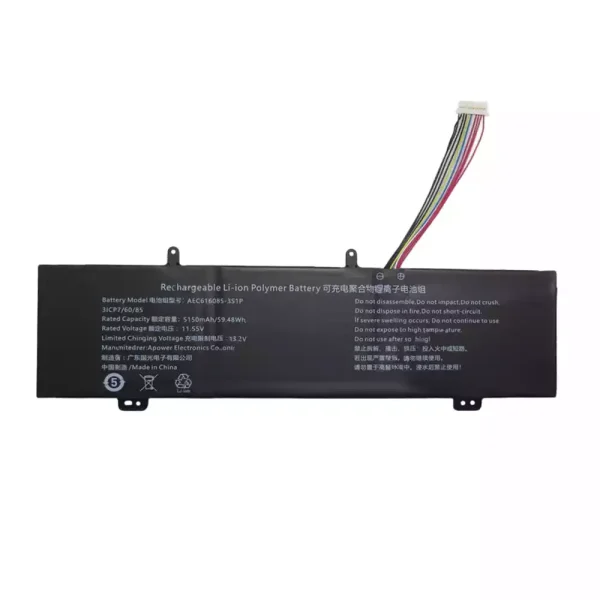 Laptop battery for AEC616085-3S1P