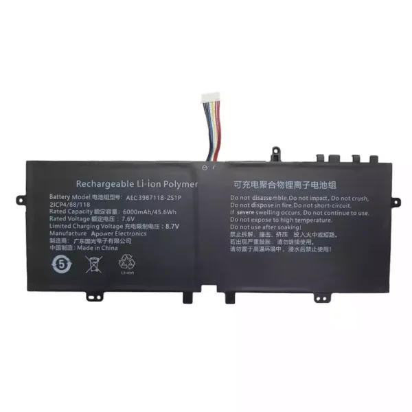Laptop battery for AEC3987118-2S1P
