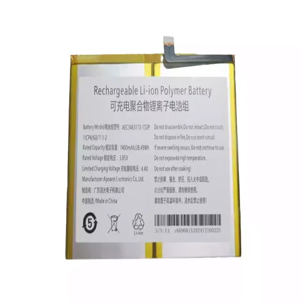 Laptop battery for AEC3463113-1S2P