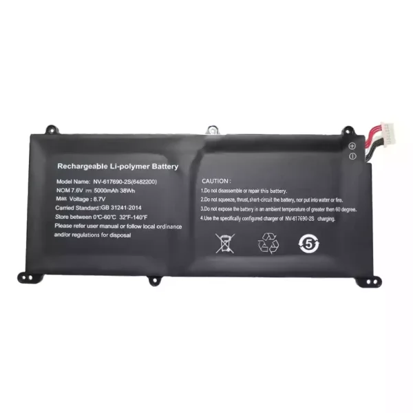 Laptop battery for NV-617690-2S 6482200