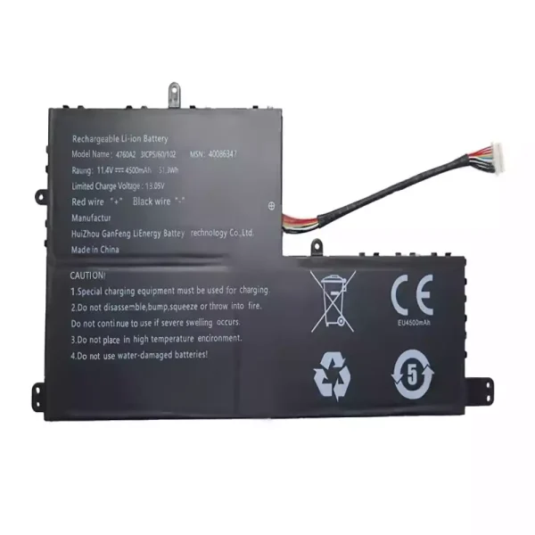 Laptop battery for 40086347 4760A2