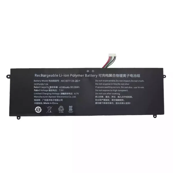 Laptop battery for AEC4871128-2S1P