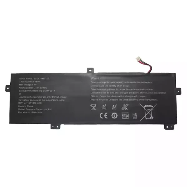 Laptop battery for 752-0478131-2S