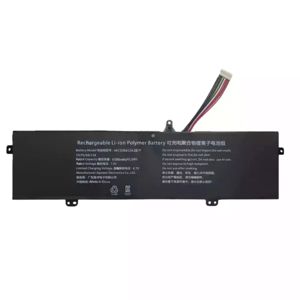 Laptop battery for AEC5064124-2S1P