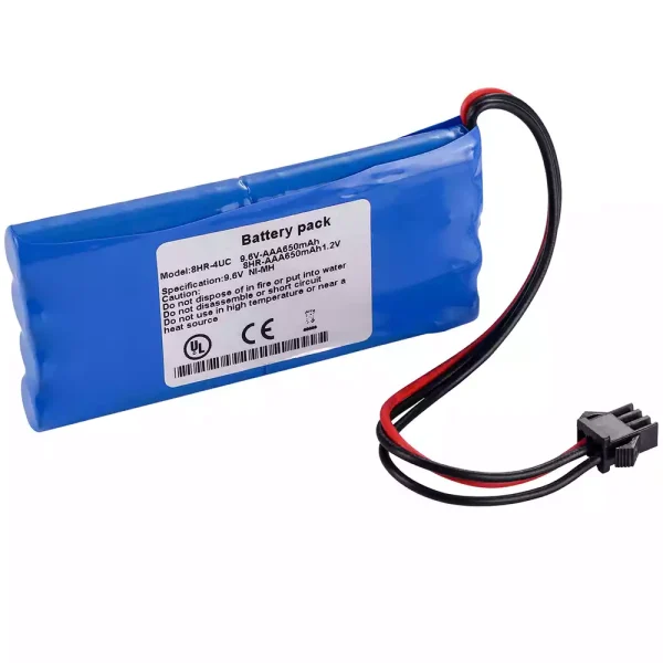 New Battery for 8HR-4UC 9.6V-AAA650MAH 8HR-AAA650mah1.2V