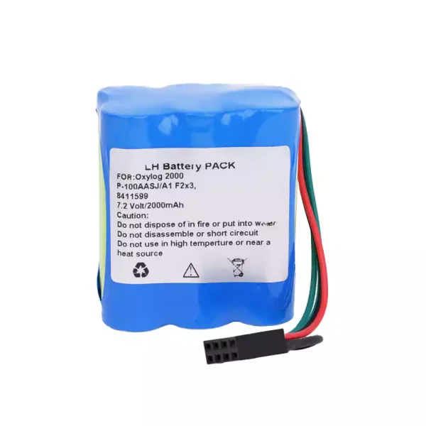New Battery for Oxylog 2000 P-100AASJ/A1 F2x3 8411599