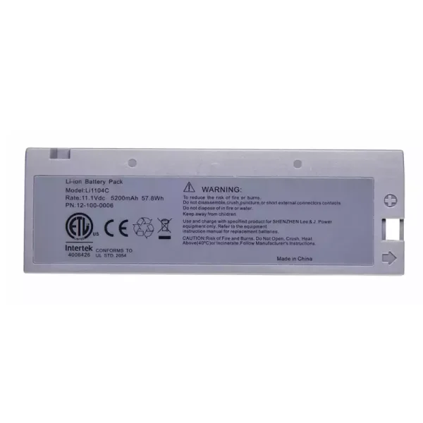New Battery for BIOLIGHT LI1104C,12-100-0006