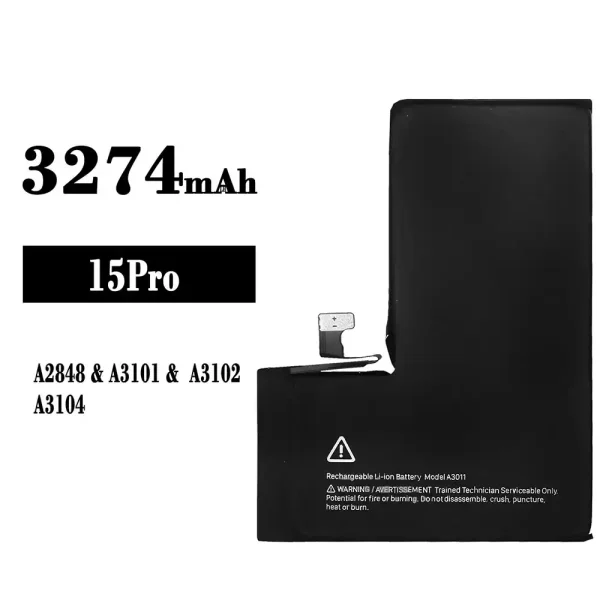 Original new battery A3011 for iPhone 15 pro