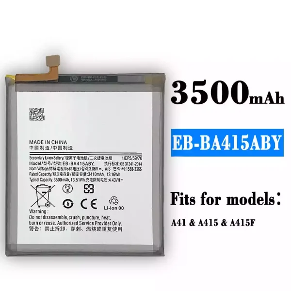 Original new battery EB-BA415ABY for Samsung A41