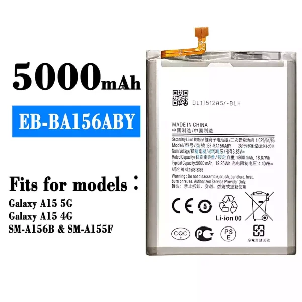 Original new battery EB-BA156ABY for Samsung Galaxy A15 5G/Galaxy A15 4G