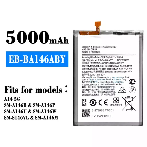 Original new battery EB-BA146ABY for Samsung A14 5G