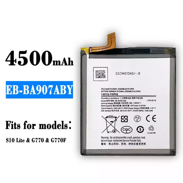 Original new battery EB-BA907ABY for Samsung S10 Lite