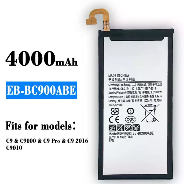 Original new battery EB-BC900ABE for Samsung C9/C9 Pro/C9 2016