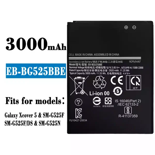 Original new battery EB-BG525BBE for Samsung Galaxy Xcover 5