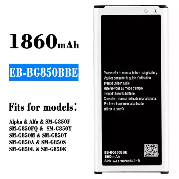 Original new battery EB-BG850BBE for Samsung Alpha