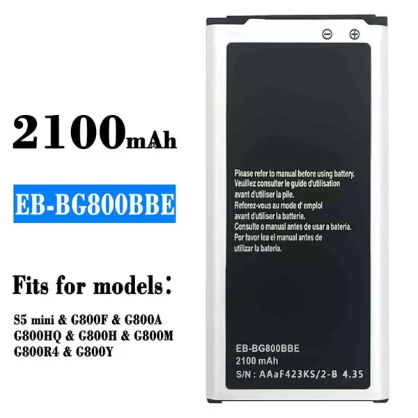 Original new battery EB-BG800BBE for Samsung S5 mini