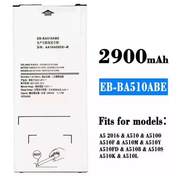 Original new battery EB-BA510ABE for Samsung A5 2016