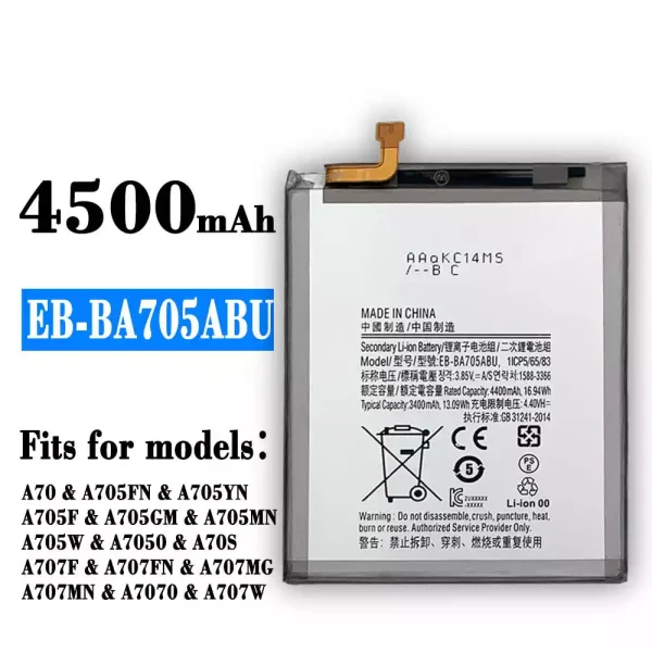 Original new battery EB-BA705ABU for Samsung A70/A70S