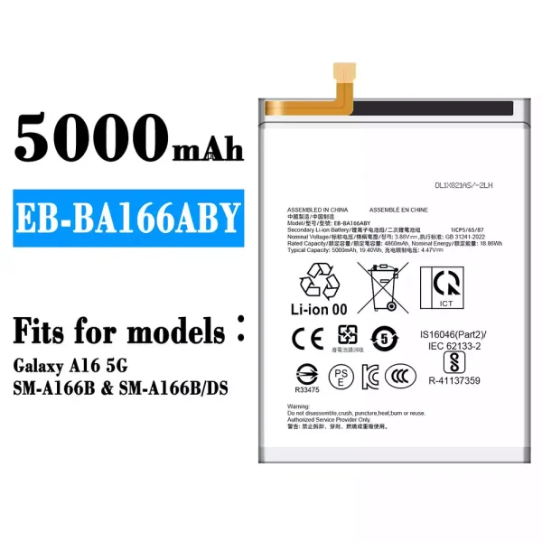 Original new battery EB-BA166ABY for Samsung Galaxy A16 5G