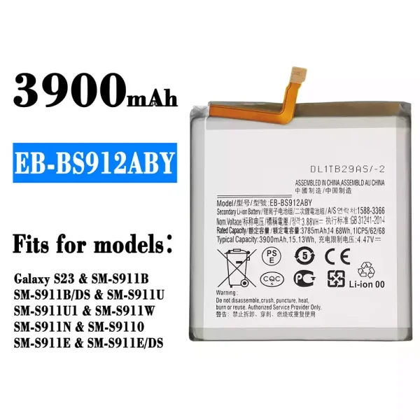 Original new battery EB-BS912ABY for Samsung Galaxy S23