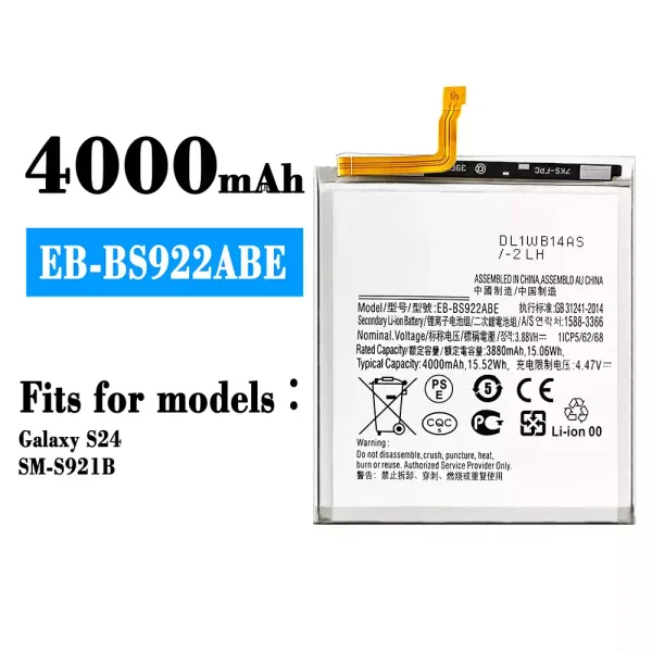 Original new battery EB-BS922ABE for Samsung Galaxy S24