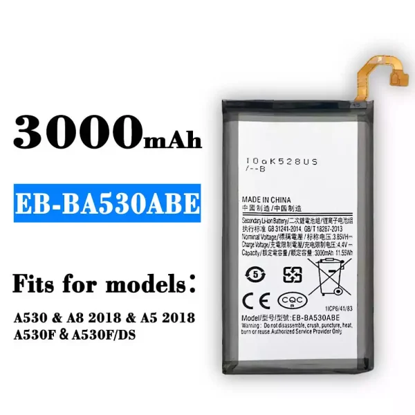 Original new battery EB-BA530ABE for Samsung A8 2018/A5 2018