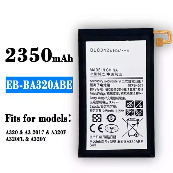 Original new battery EB-BA320ABE for Samsung A3 2017