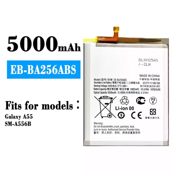Original new battery EB-BA256ABS for Samsung Galaxy A55