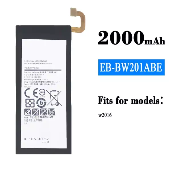 Original new battery EB-BW201ABE for Samsung W2016