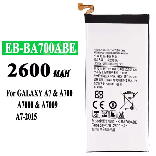 Original new battery EB-BA700ABE for Samsung A7 2015