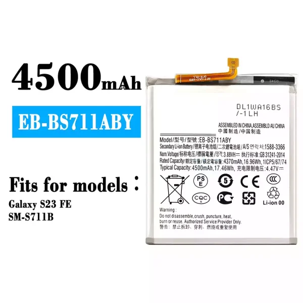 Original new battery EB-BS711ABY for Samsung Galaxy S23 FE