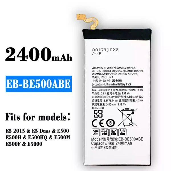 Original new battery EB-BE500ABE for Samsung E5 2015