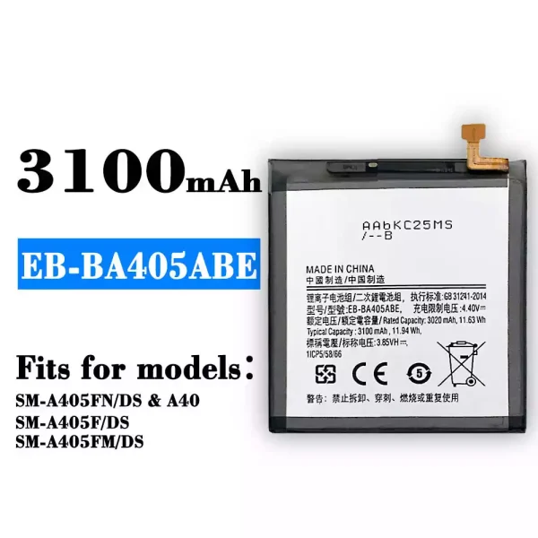 Original new battery EB-BA405ABE for Samsung A40