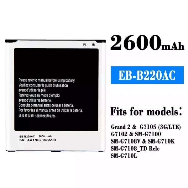 Original new battery EB-B220AC for Samsung Grand 2