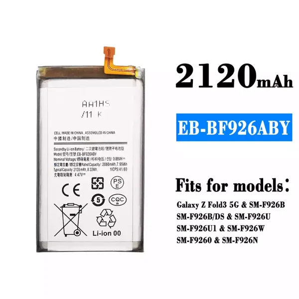 Original new battery EB-BF926ABY for Samsung Galaxy Z Fold 3 5G