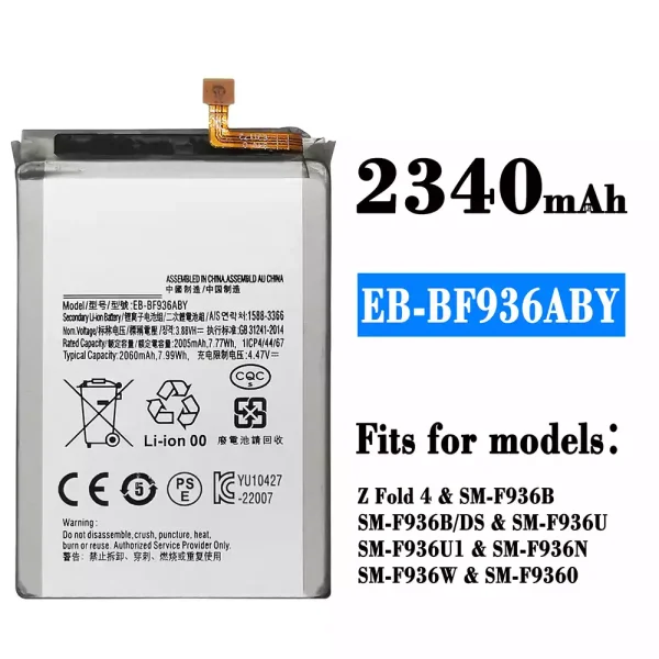 Original new battery EB-BF936ABY for Samsung Z Fold 4