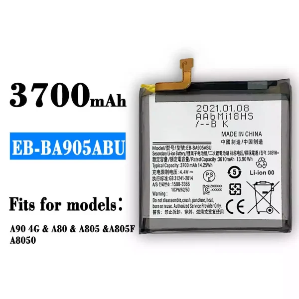 Original new battery EB-BA905ABU for Samsung A90 4G,A80