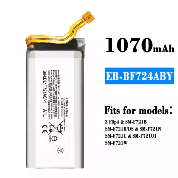 Original new battery EB-BF724ABY for Samsung Z Flip 4