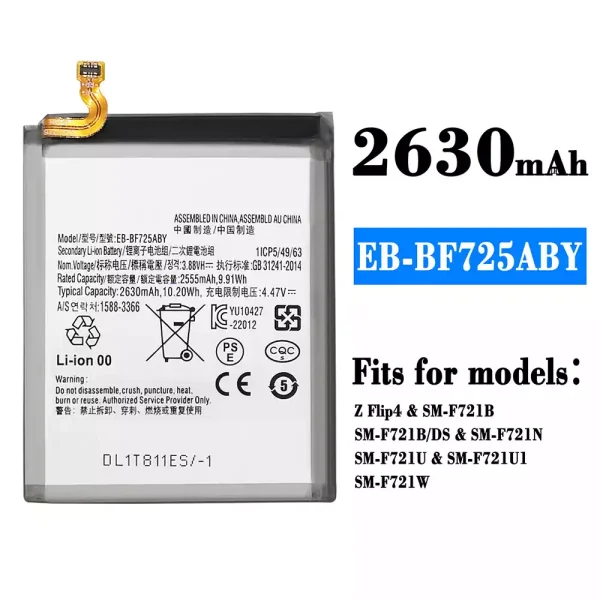 Original new battery EB-BF725ABY for Samsung Z Flip 4