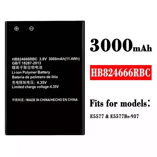 Original new battery HB824666RBC for HUAWEI E5577