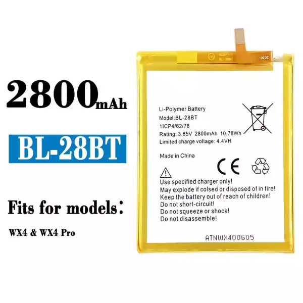 Original new battery BL-28BT for Tecno WX4 / WX4 Pro