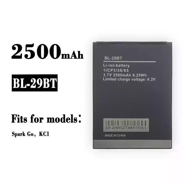 Original new battery BL-29BT for Tecno Spark Go / KCI