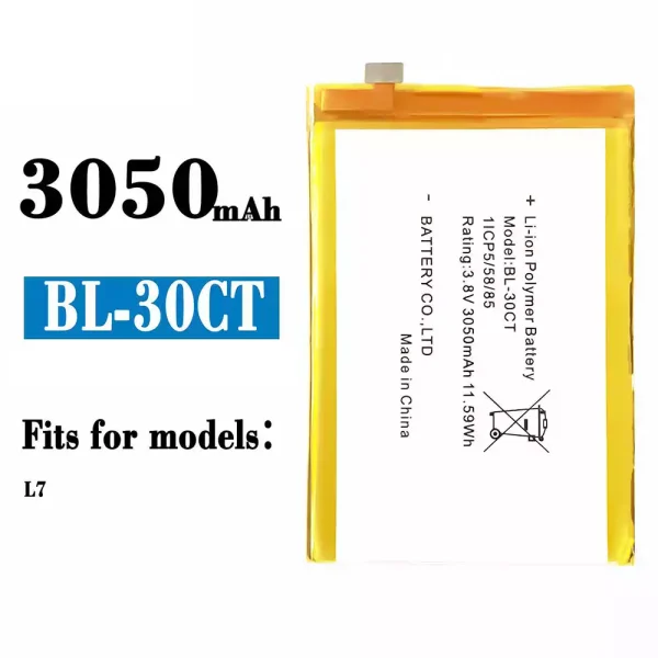 Original new battery BL-30CT for Tecno L7