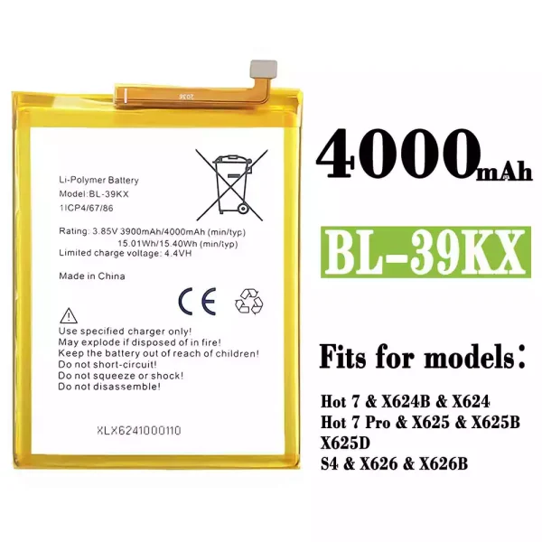 Original new battery BL-39KX for Infinix Hot 7 / Hot 7 Pro