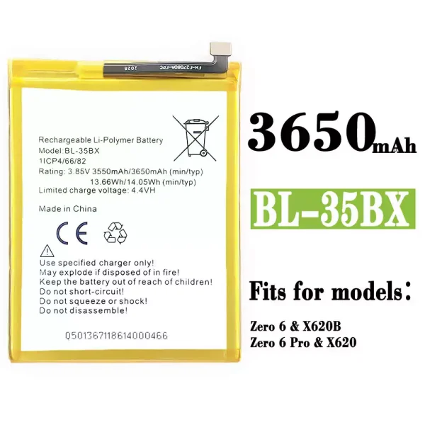 Original new battery BL-35BX for Infinix Zero 6 / Zero 6 Pro