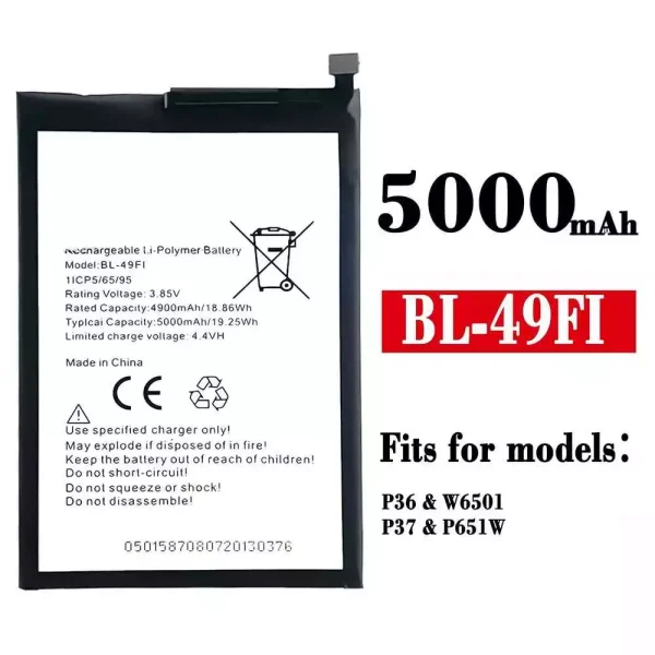 Original new battery BL-49FI for ITEL P36  P37
