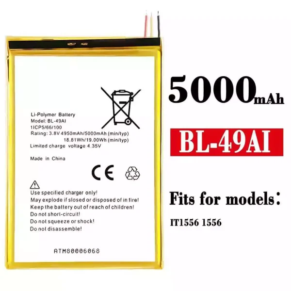 Original new battery BL-49AI for ITEL IT1556